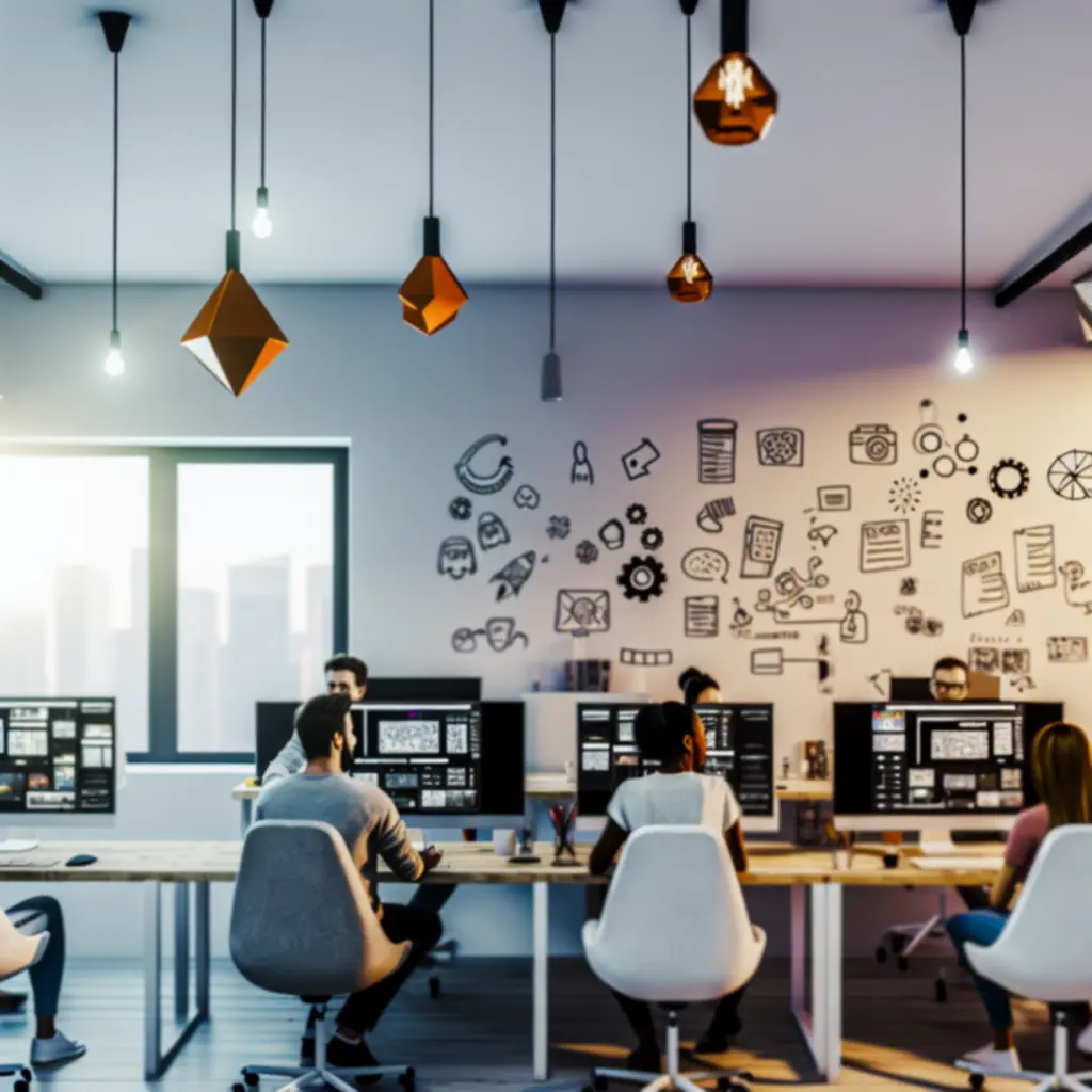 Zespół deweloperów przy pracy nad grą