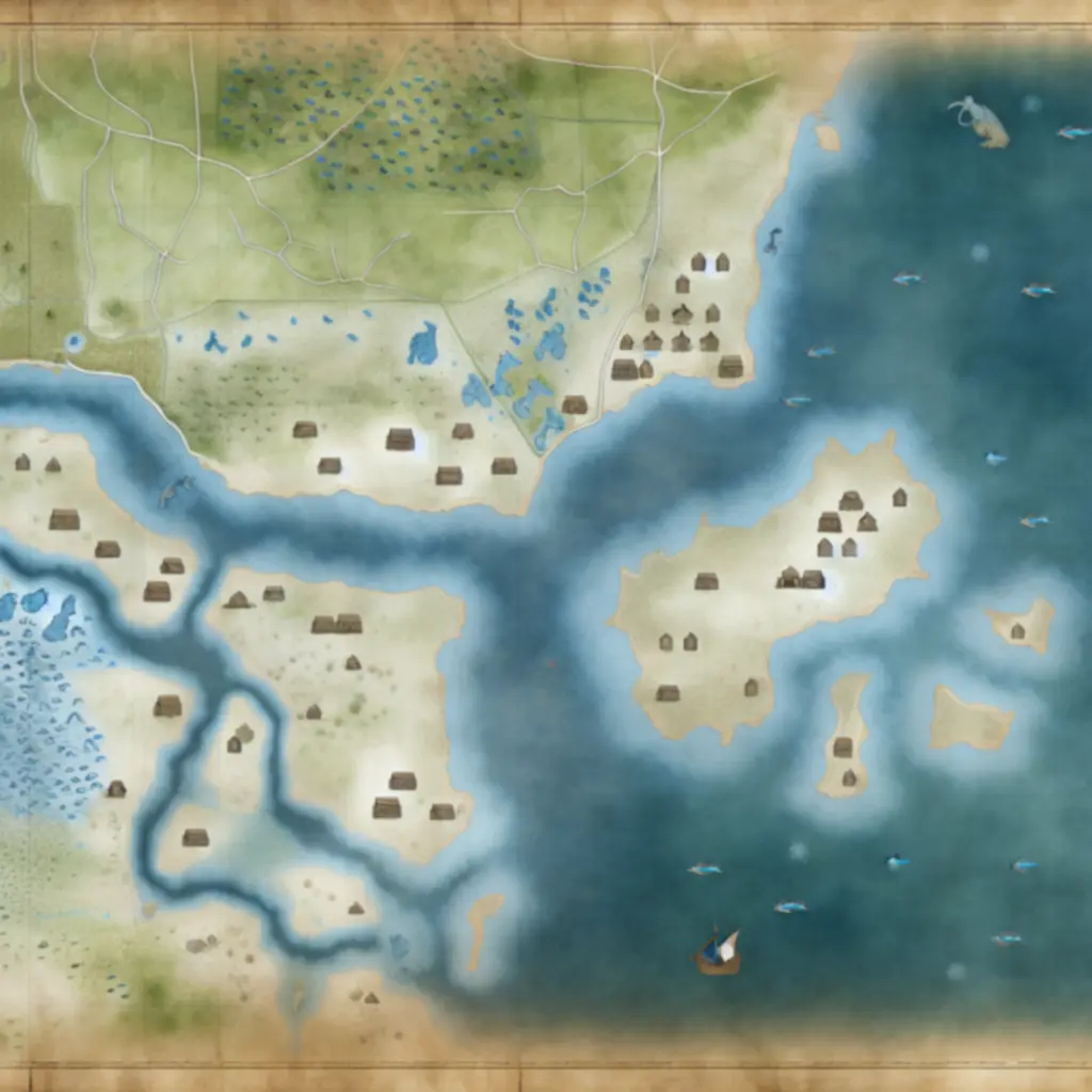 Britannia map with Fish commodity and unique rules